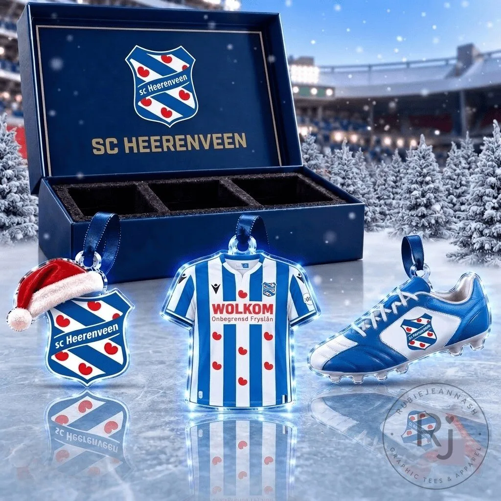 SC Heerenveen Eredivisie Football Club Acrylic Ornament Set