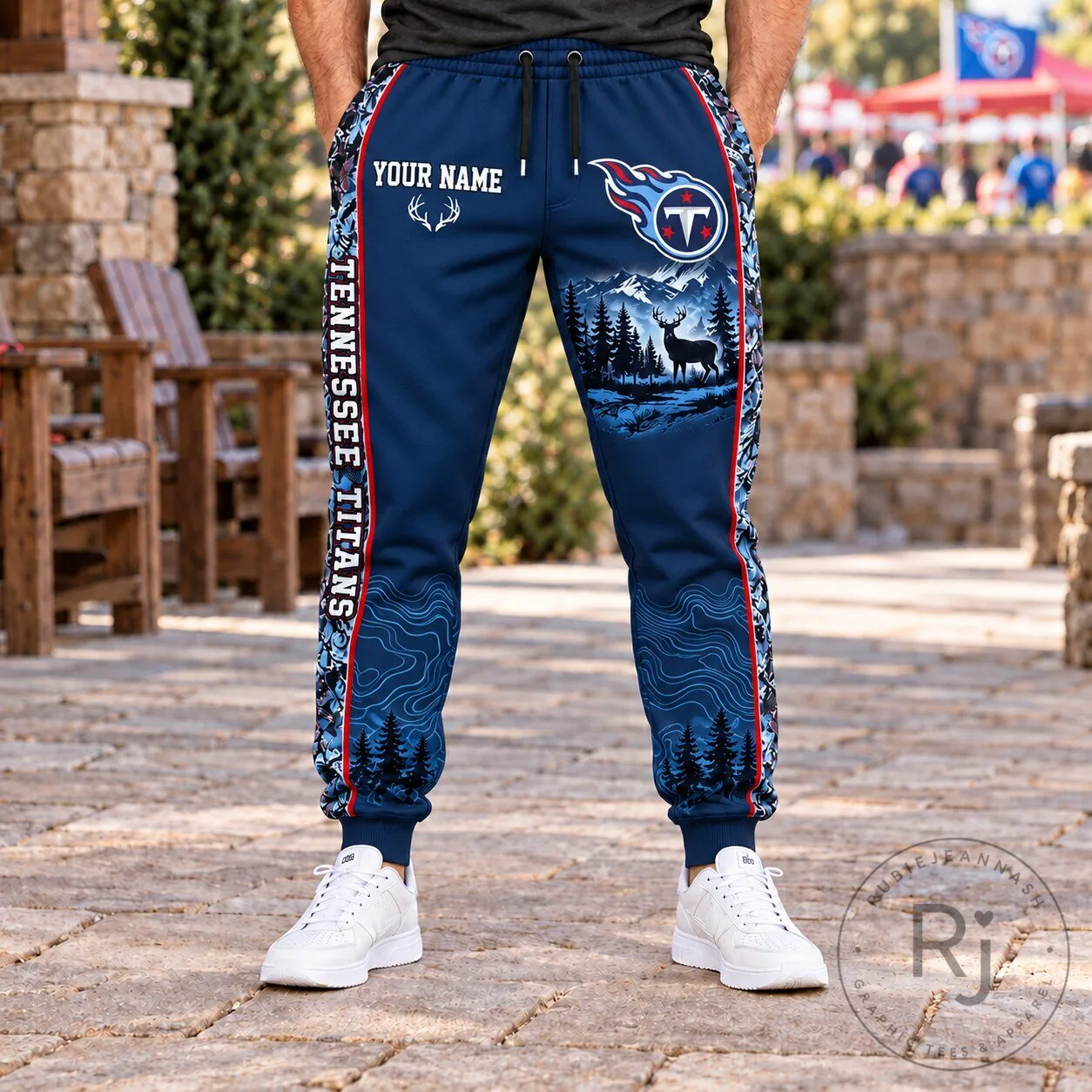 Tennessee Titans National Football League Hunting Deer Forest Custom Name Pants