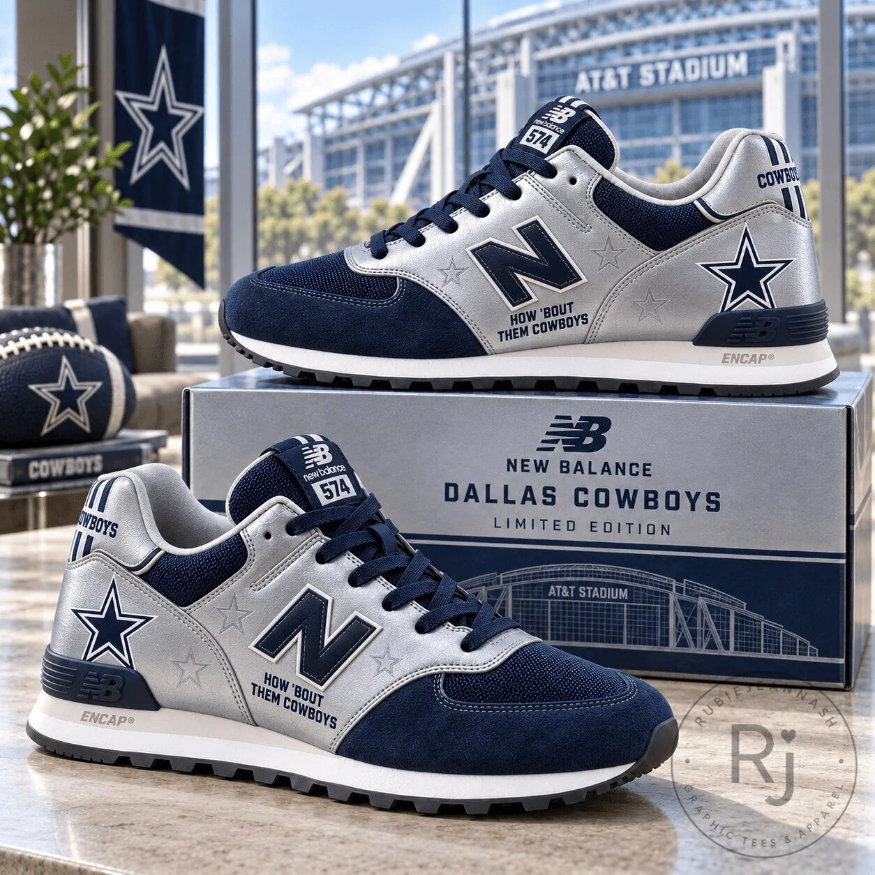 Dallas Cowboys New Balance 574 Limited Edition Shoes