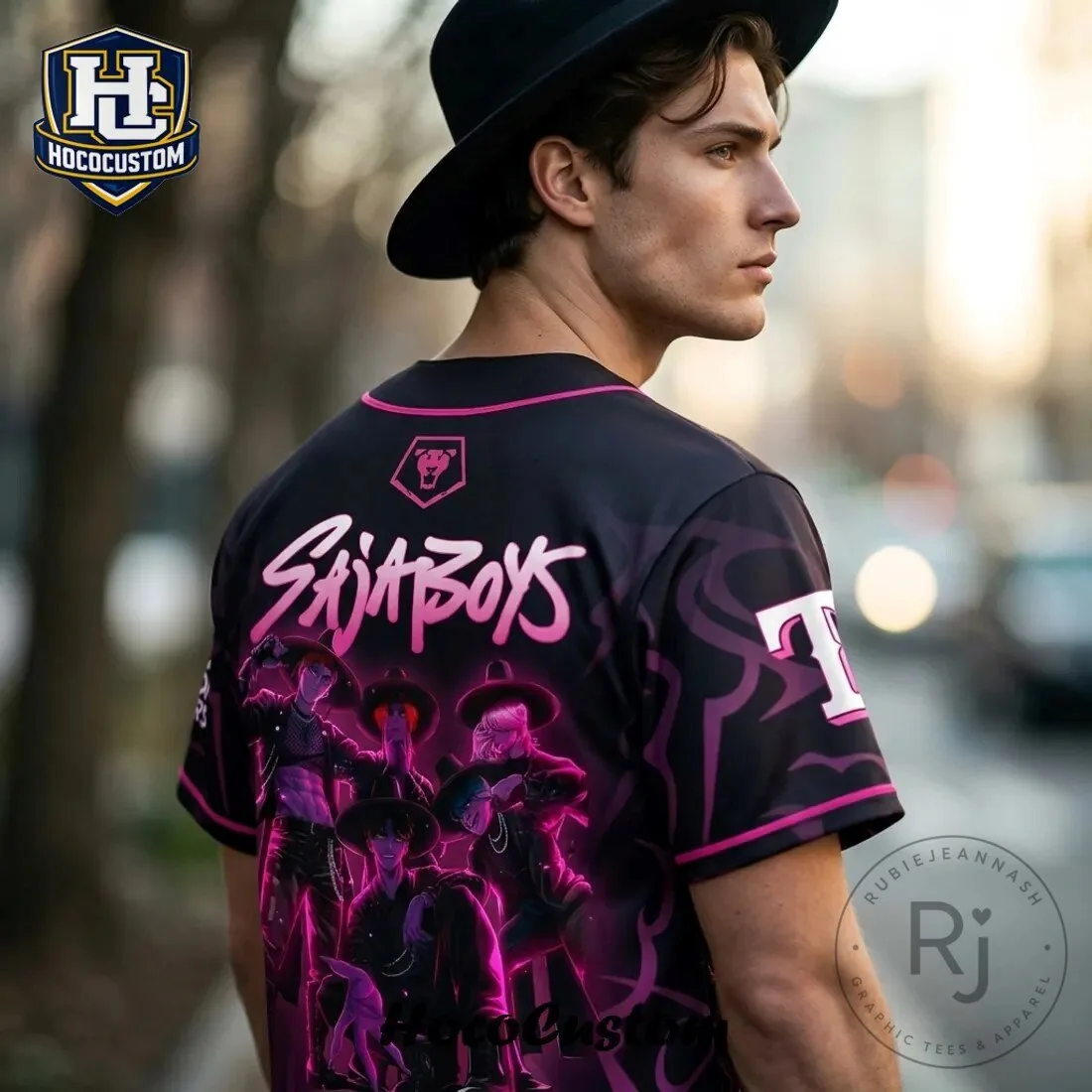 Texas Rangers Baseball K-Pop Demon Hunters Saja Boys Jersey 13 Texas Rangers Baseball K-Pop Demon Hunters Saja Boys Jersey