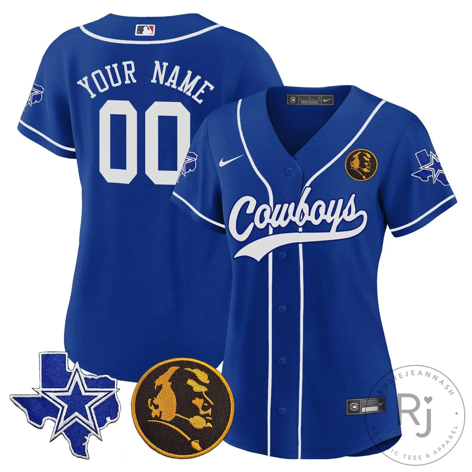 John Madden Dallas Cowboys Baseball Jersey Custom Name Number White 22 John Madden Dallas Cowboys Baseball Jersey Custom Name Number White