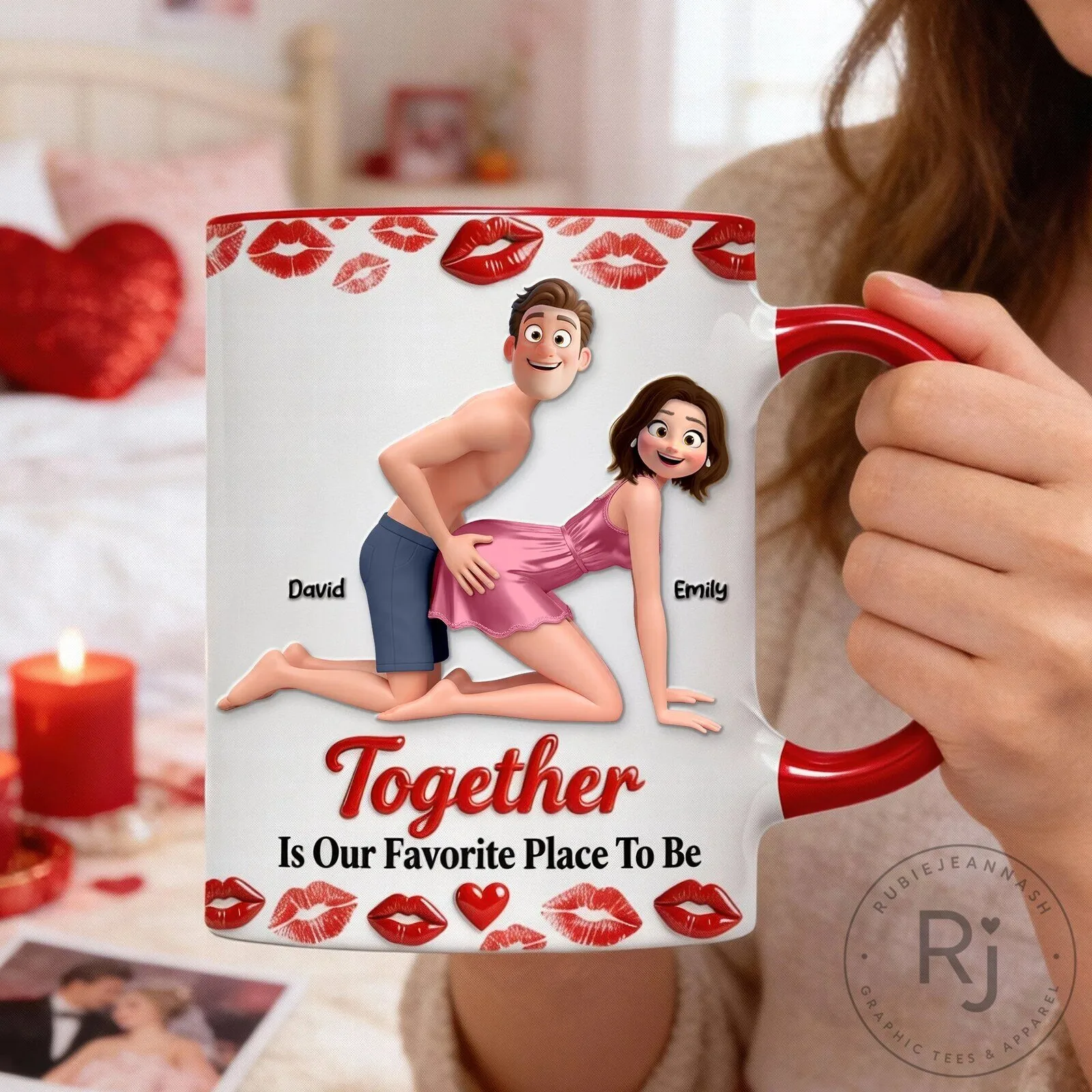 Personalized Together Is Our Favorite Place To Be Naughty Couples Mug