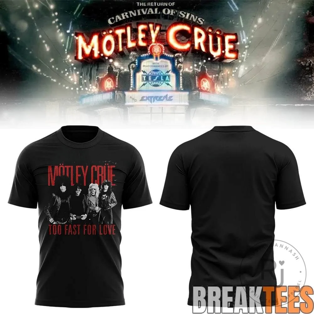 Motley Crue Looks That Kill Band Members Black T-Shirt 10 Motley Crue Looks That Kill Band Members Black T-Shirt