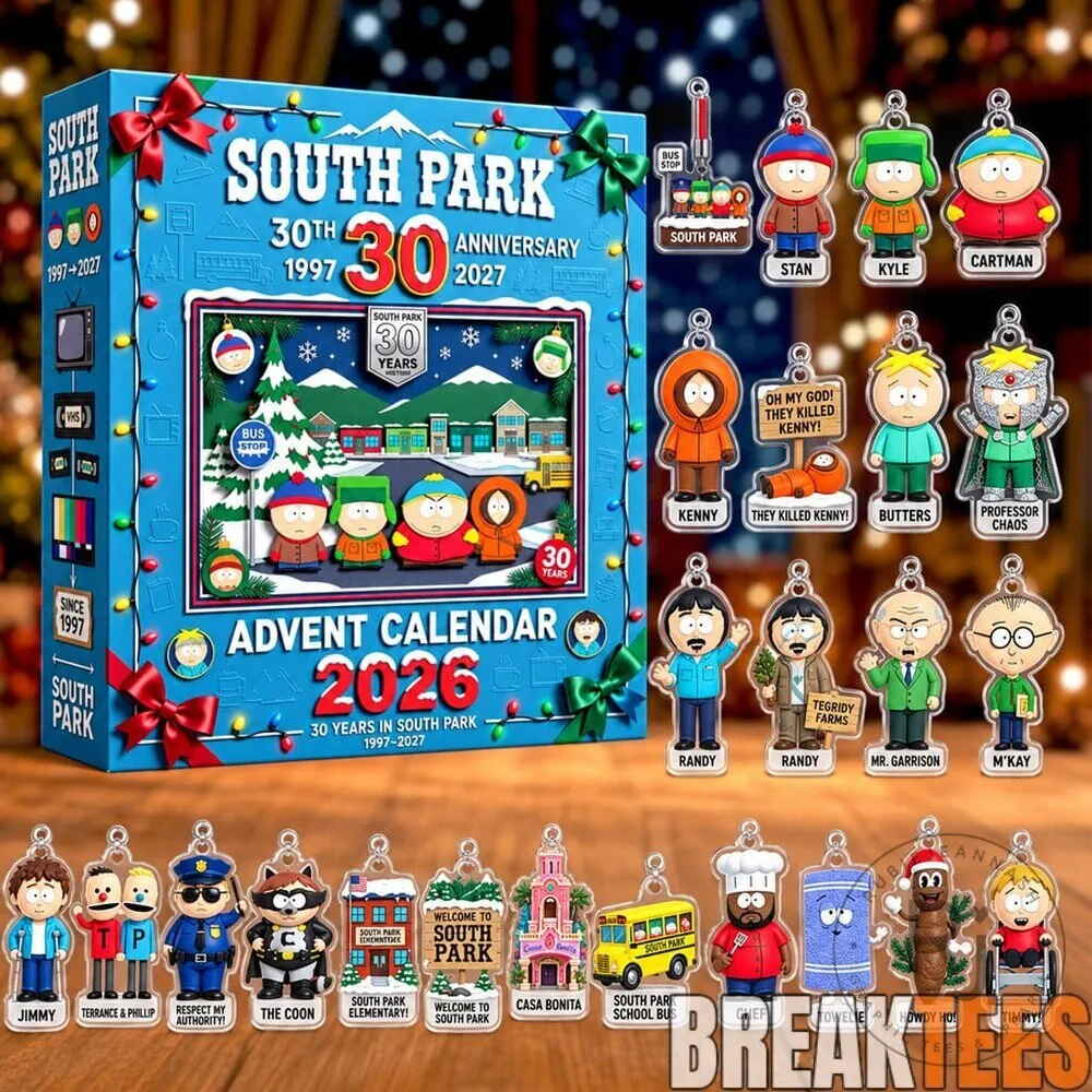 South Park 30th Anniversary Advent Calendar 2026 with Character Ornaments