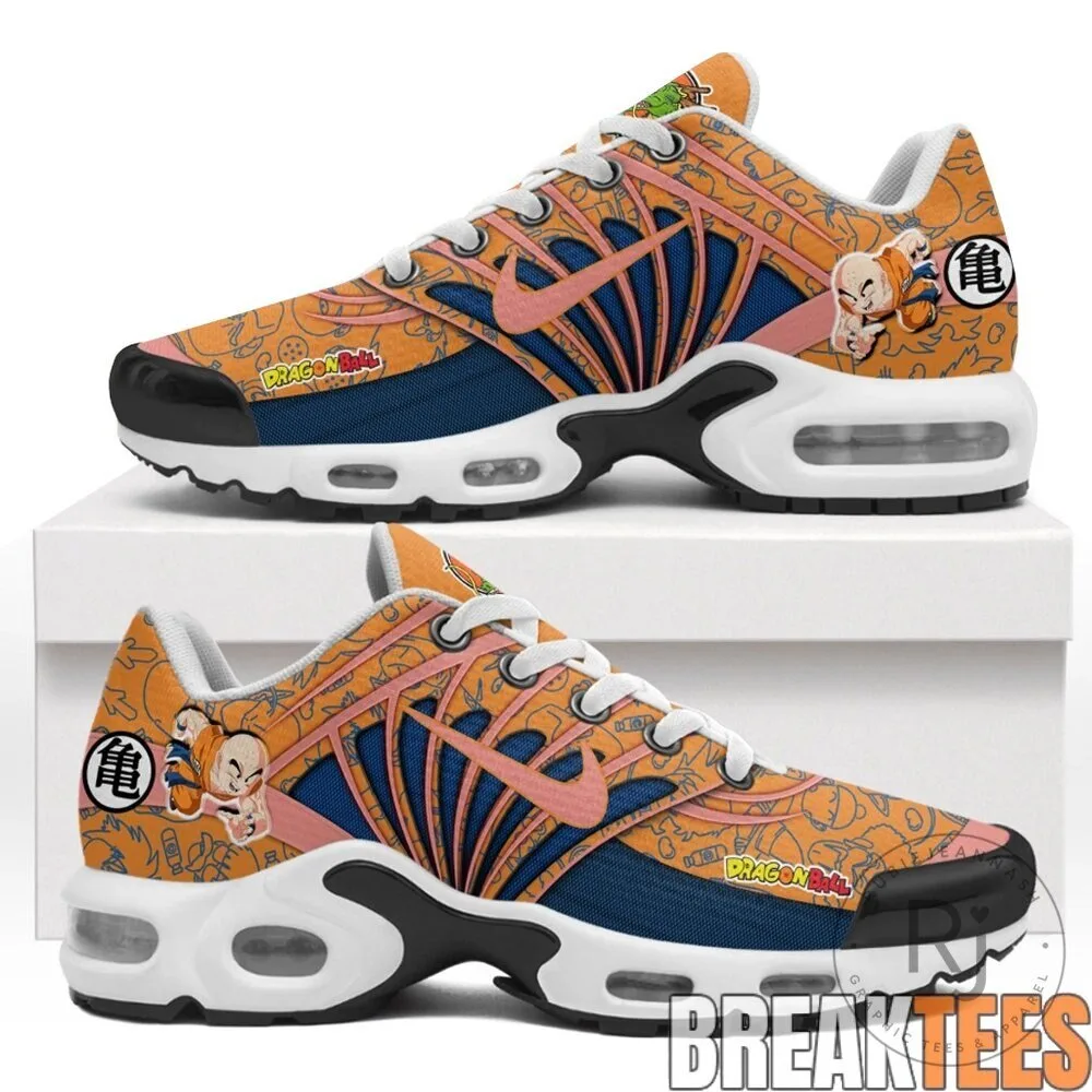 Dragon Ball Z Krillin Character Orange Blue Athletic Running Shoes 8 Dragon Ball Z Krillin Character Orange Blue Athletic Running Shoes