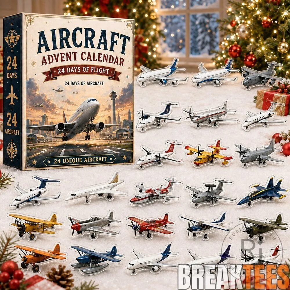 Aircraft Advent Calendar 2026 with 24 Unique Toy Airplanes