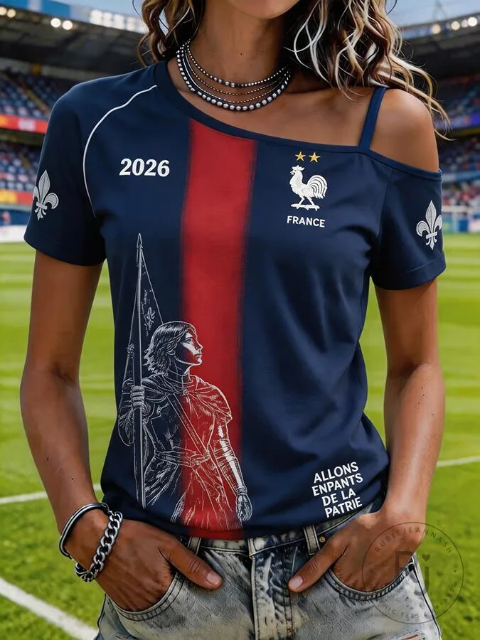 France National Football Team Joan of Arc Graphic Women's T-Shirt
