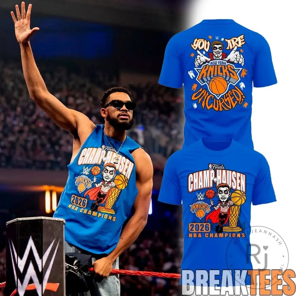 Danhausen New York Knicks Uncursed 2026 NBA Champions Basketball T-Shirt