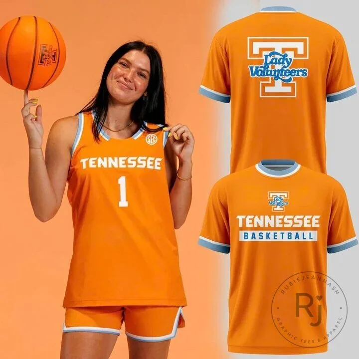 Go Vols Tennessee Lady Volunteers Basketball Team Orange T-Shirt