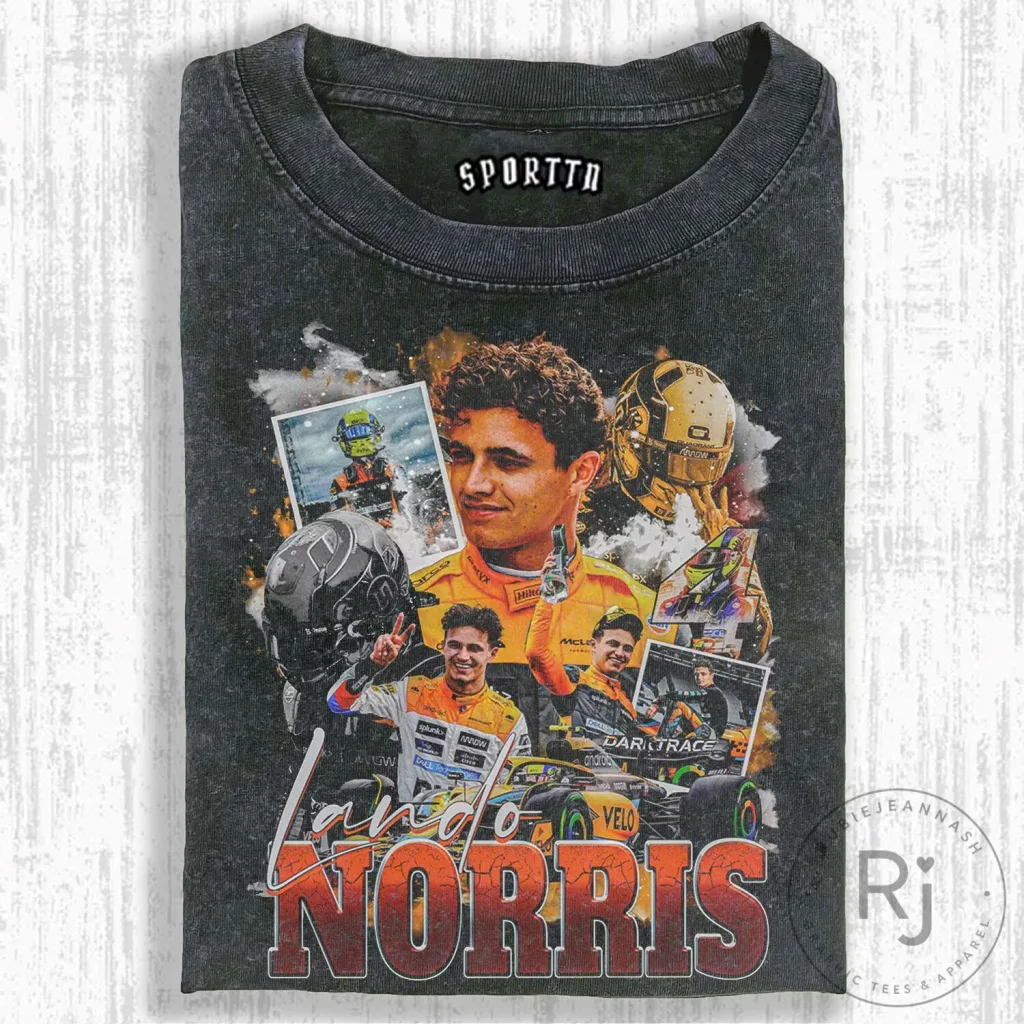 Lando Norris Formula 1 Racing Driver Vintage T-Shirt 20 Lando Norris Formula 1 Racing Driver Vintage T-Shirt