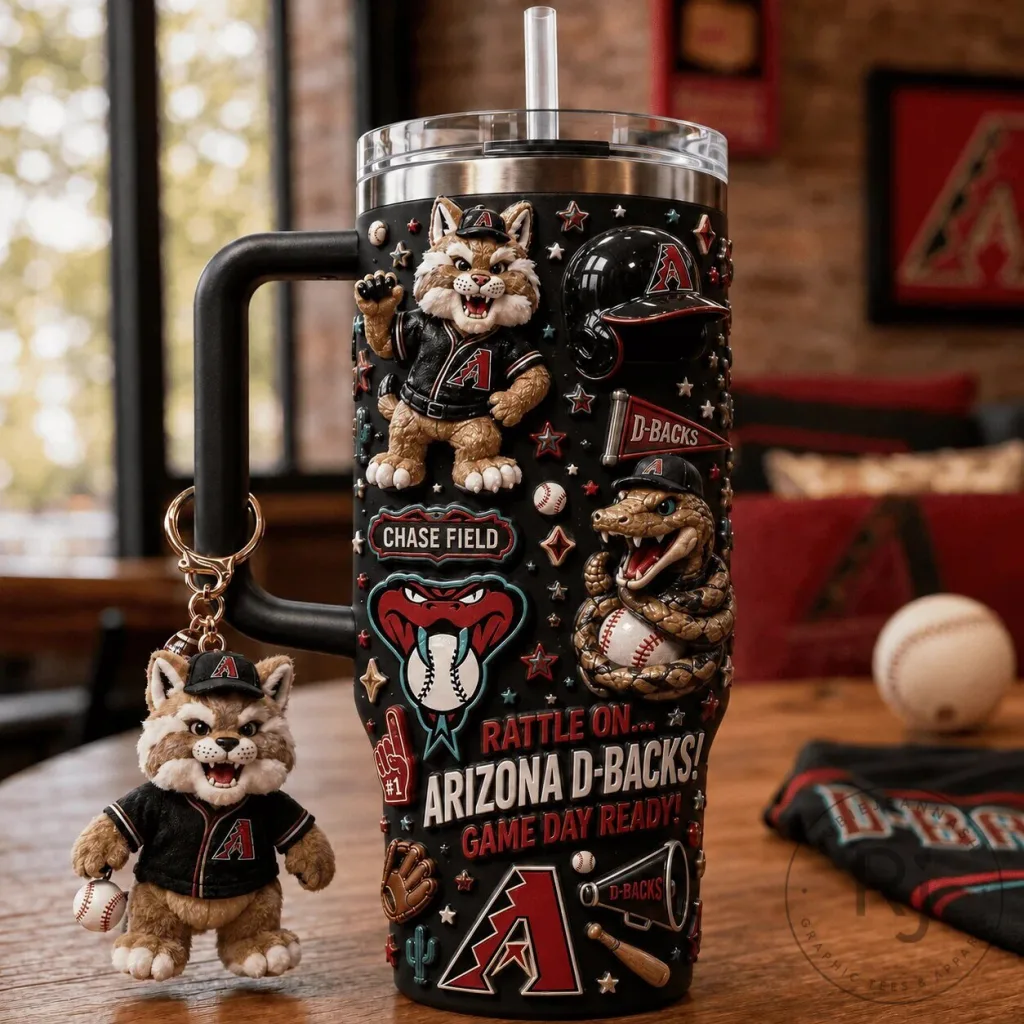 Arizona Diamondbacks Baseball Team Fan Art Black Insulated Tumbler Arizona Diamondbacks Baseball Team Fan Art Black Insulated Tumbler