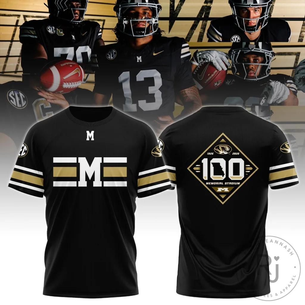 Mizzou Memorial Stadium 100th Anniversary Tshirt Mizzou Memorial Stadium 100th Anniversary Tshirt