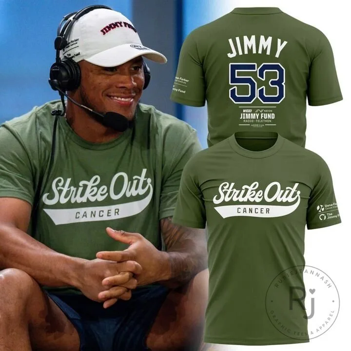 Boston Red Sox Jimmy Fund Strike Out Cancer Green T-Shirt