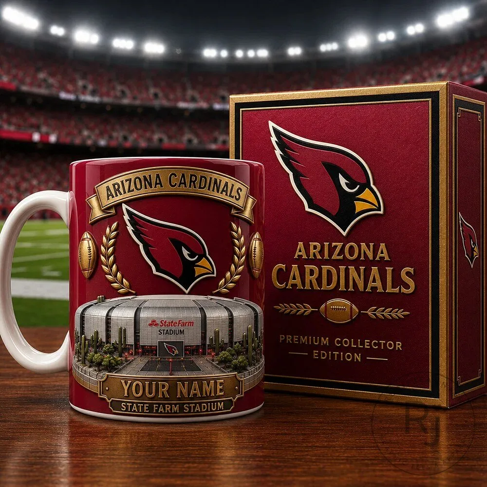 Arizona Cardinals NFL Team State Farm Stadium Custom Name Ceramic Mug