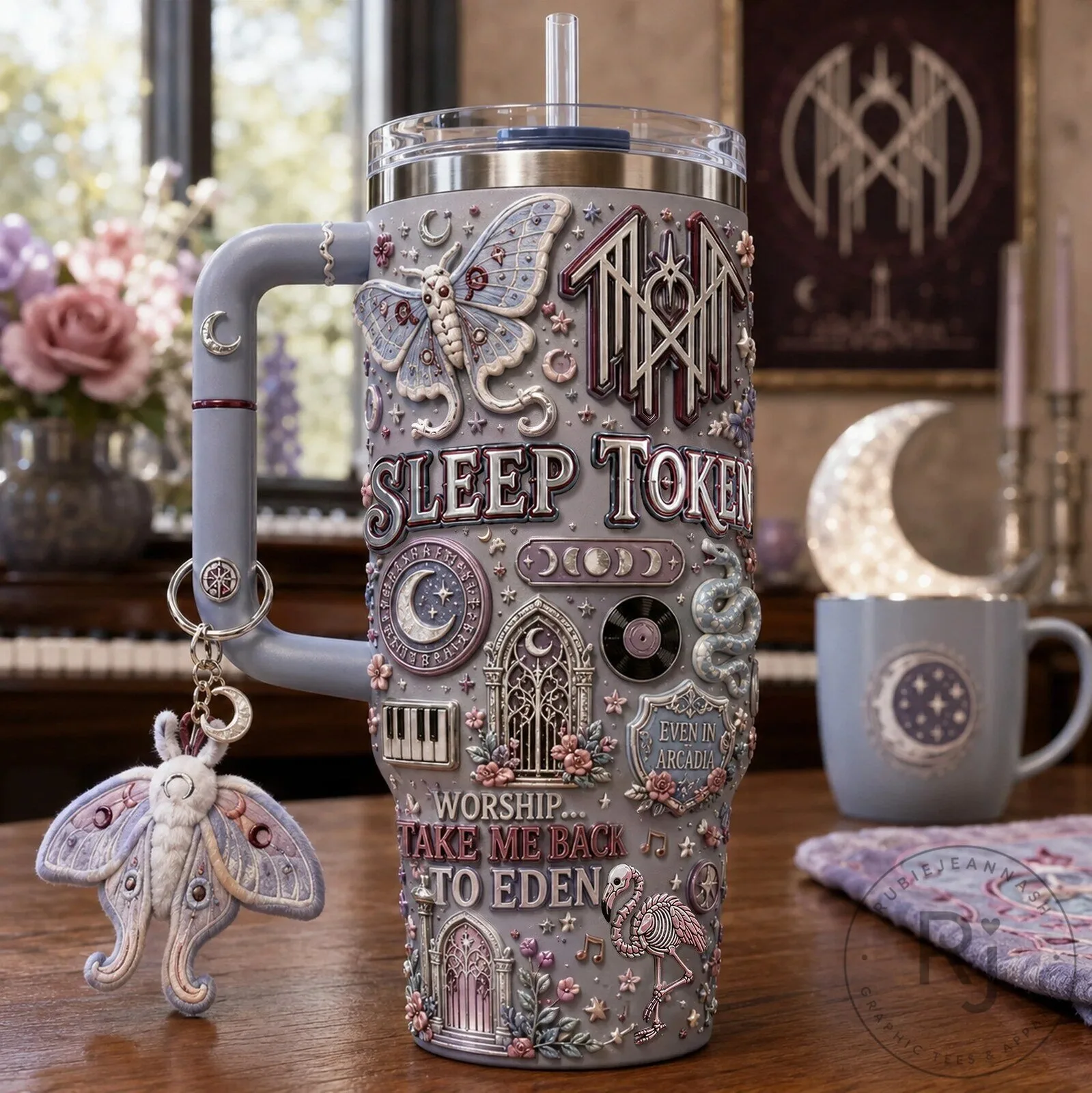 Take Me Back To Eden Tumbler with Handle by Sleep Token 4 Take Me Back To Eden Tumbler with Handle by Sleep Token
