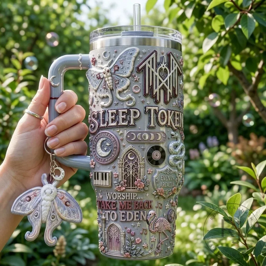 Take Me Back To Eden Tumbler with Handle by Sleep Token 8 Take Me Back To Eden Tumbler with Handle by Sleep Token