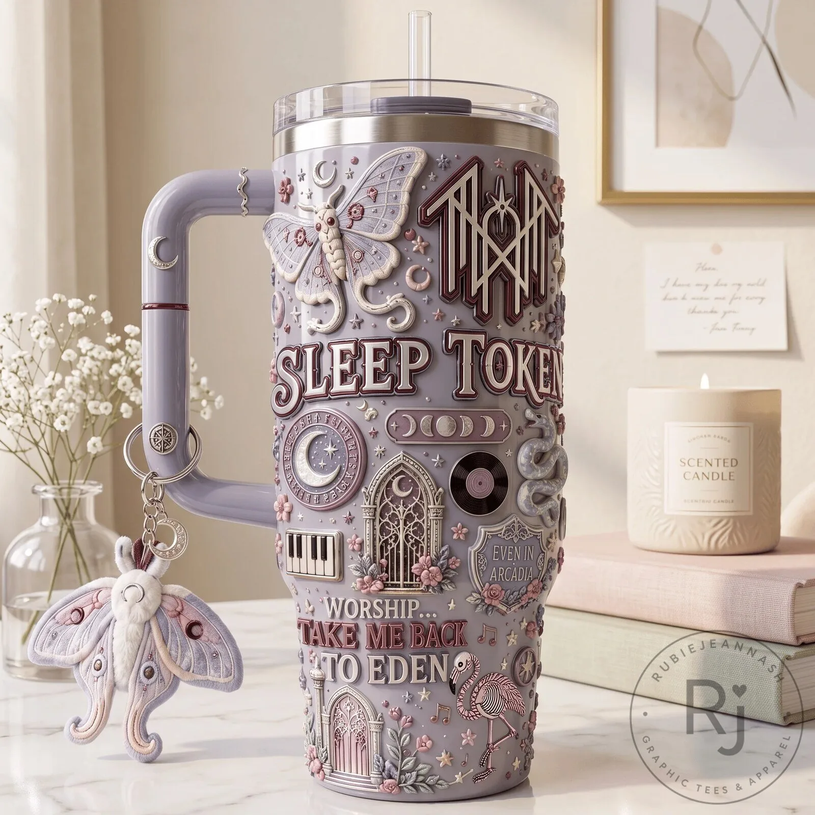 Take Me Back To Eden Tumbler with Handle by Sleep Token 9 Take Me Back To Eden Tumbler with Handle by Sleep Token