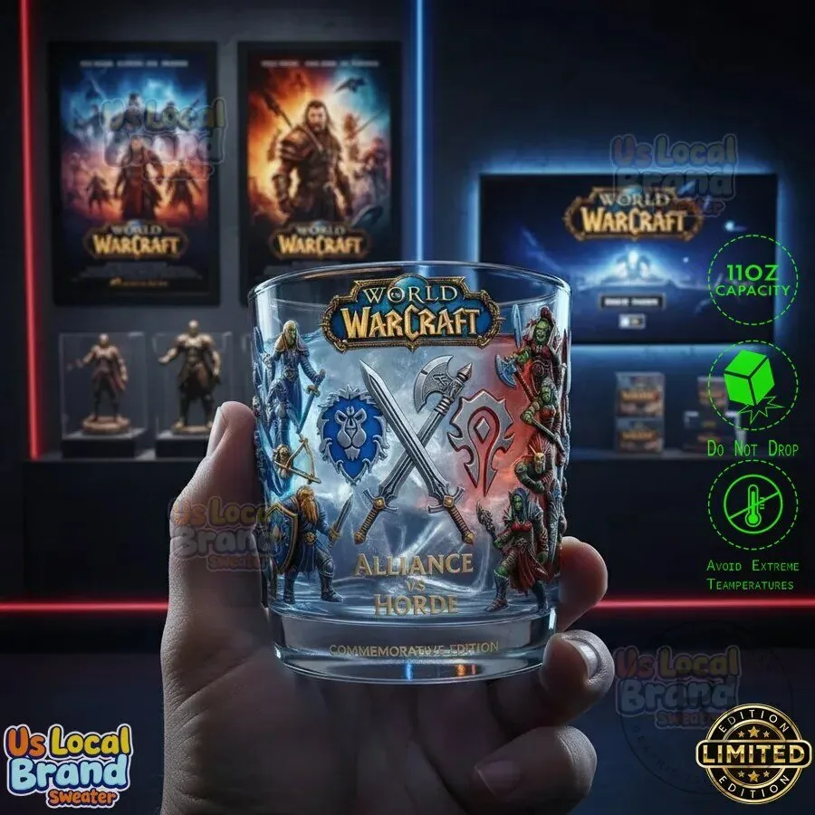 World of Warcraft Alliance Versus Horde Commemorative Edition Drinking Glass 2 World of Warcraft Alliance Versus Horde Commemorative Edition Drinking Glass