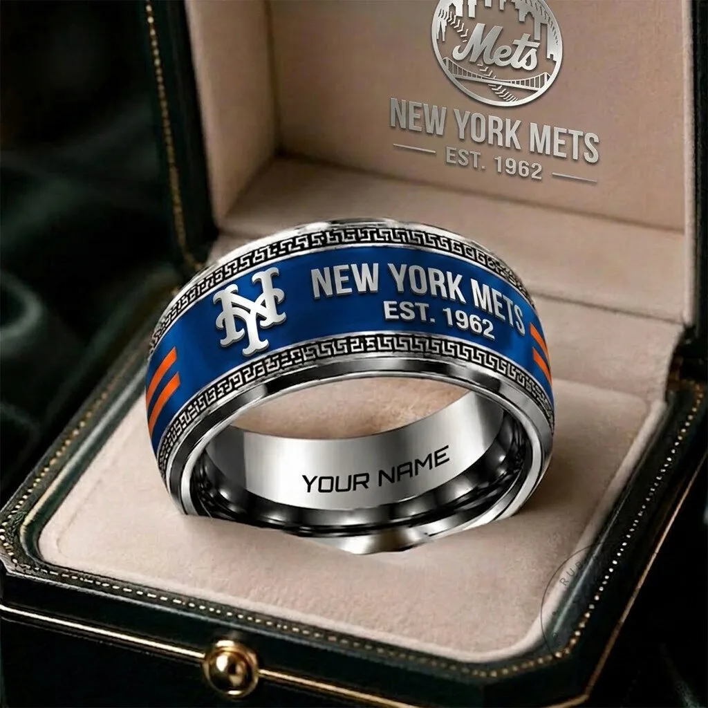 New York Mets MLB Personalized Engraved Baseball Team Ring Gift
