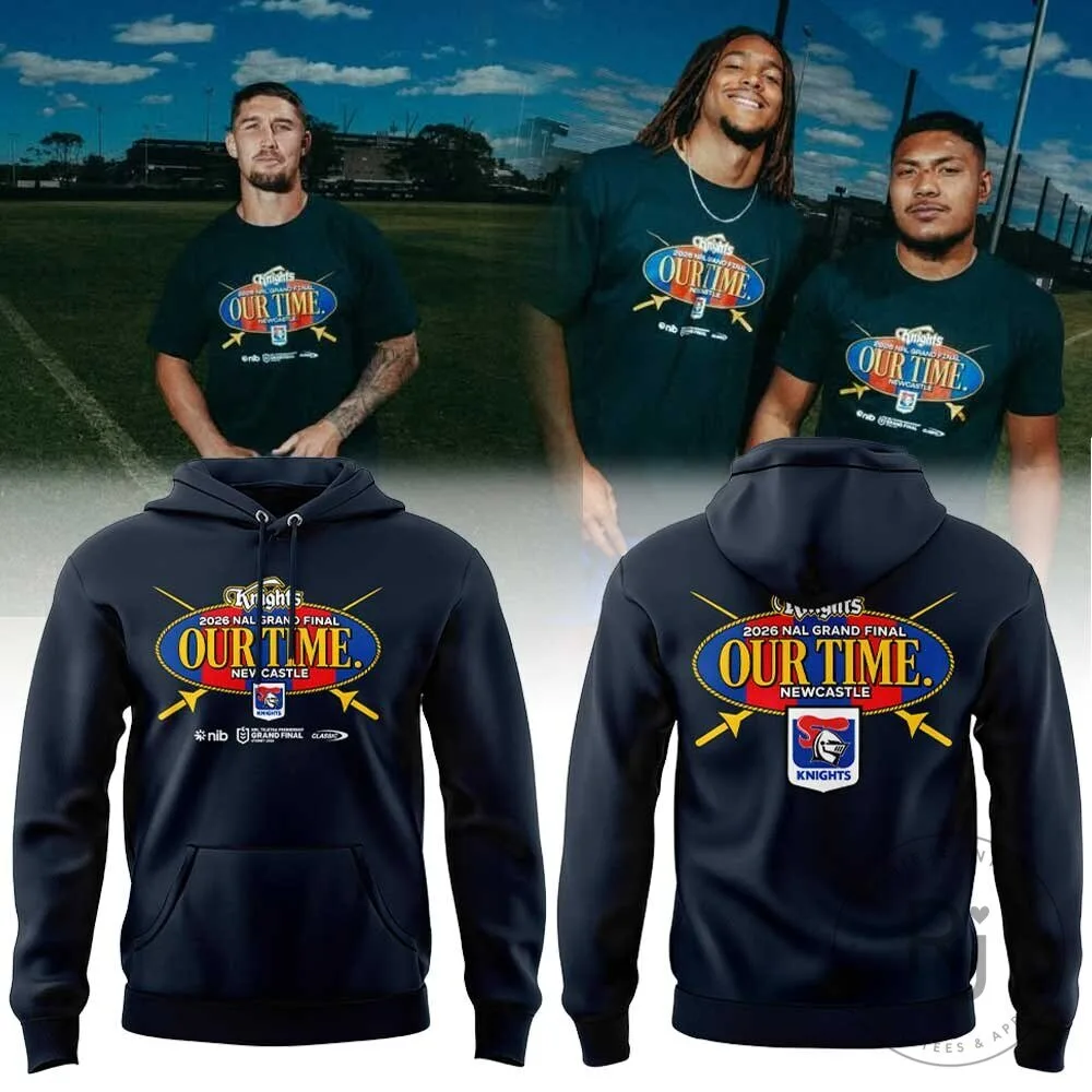 2026 Our Time Hoodie for the Newcastle Knights in the National Rugby League Grand Final