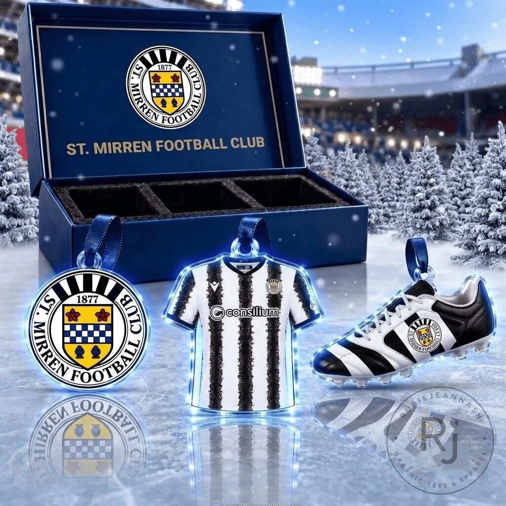 Saint Mirren Football Club Scottish Premiership Team Acrylic Ornament Set