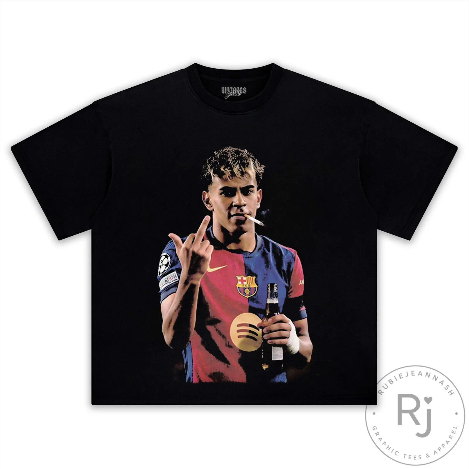 Lamine Yamal After Hour Funny Black Graphic T-Shirt