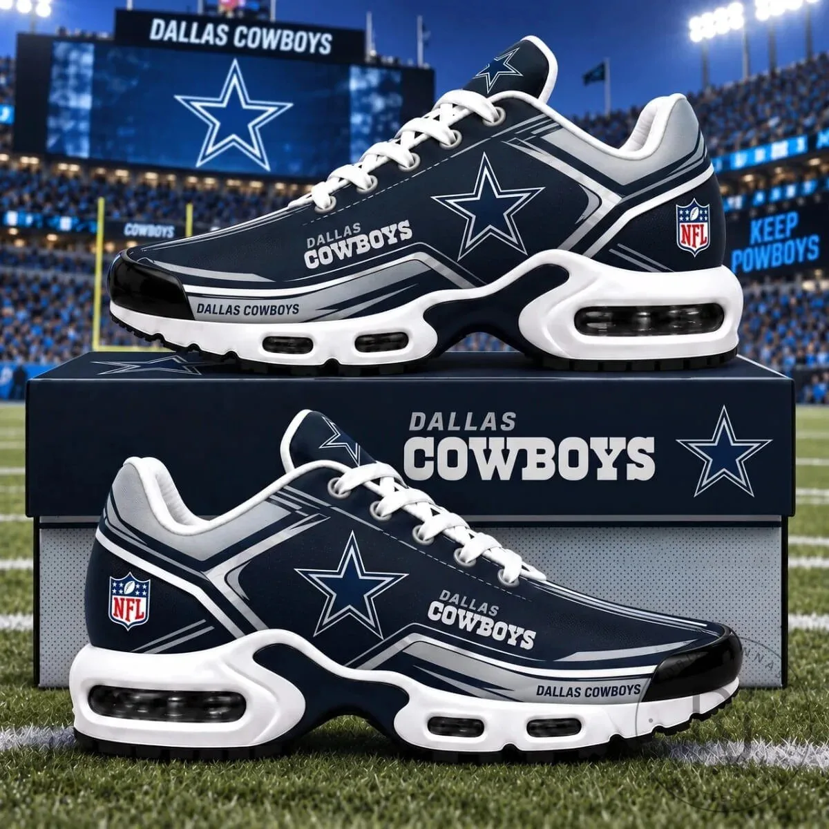 Dallas Cowboys NFL Fan Gear Air Max Style Sneakers 1 Dallas Cowboys NFL Fan Gear Air Max Style Sneakers