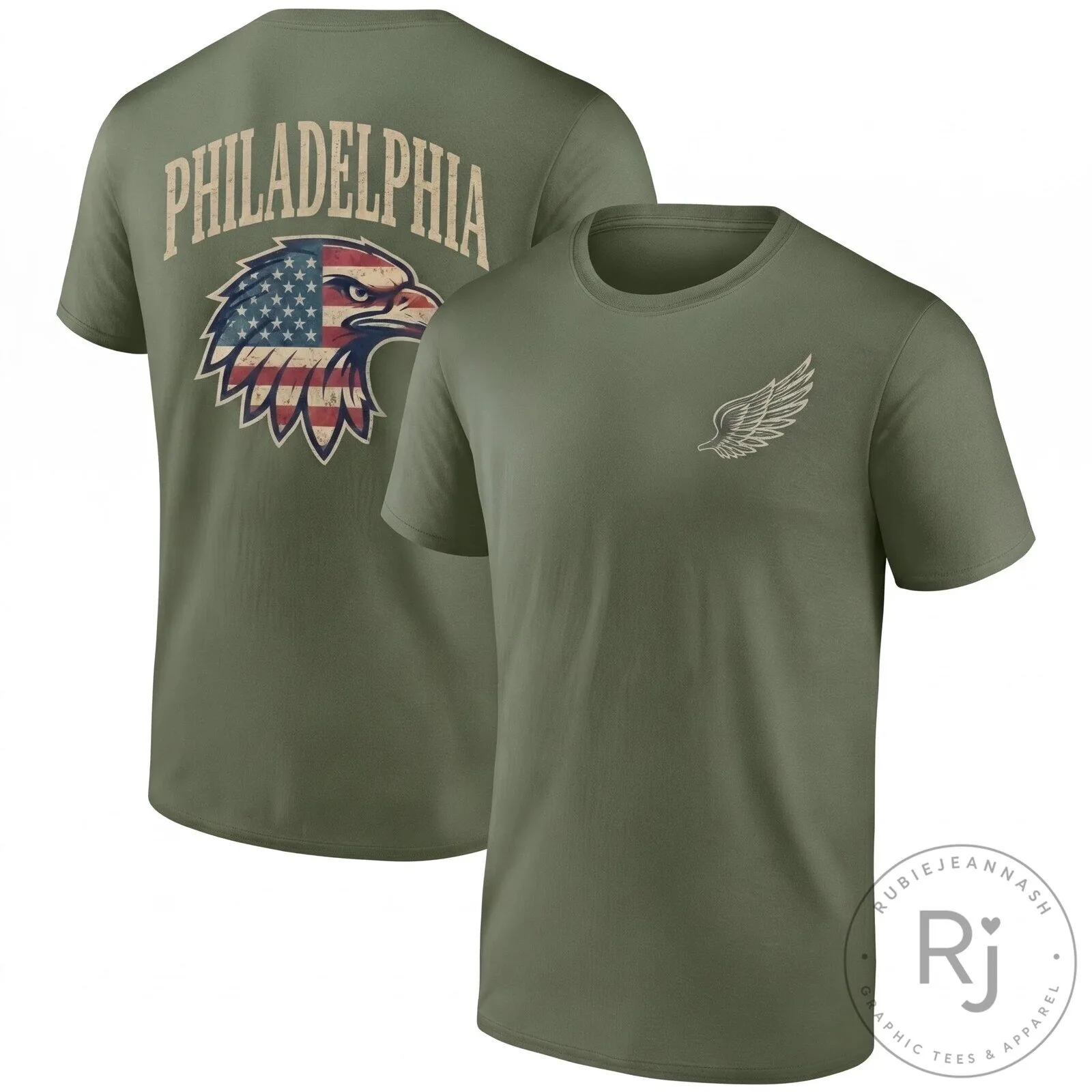 Philadelphia Eagles Salute To Service American Flag Eagle Black T-Shirt 15 Philadelphia Eagles Salute To Service American Flag Eagle Black T-Shirt