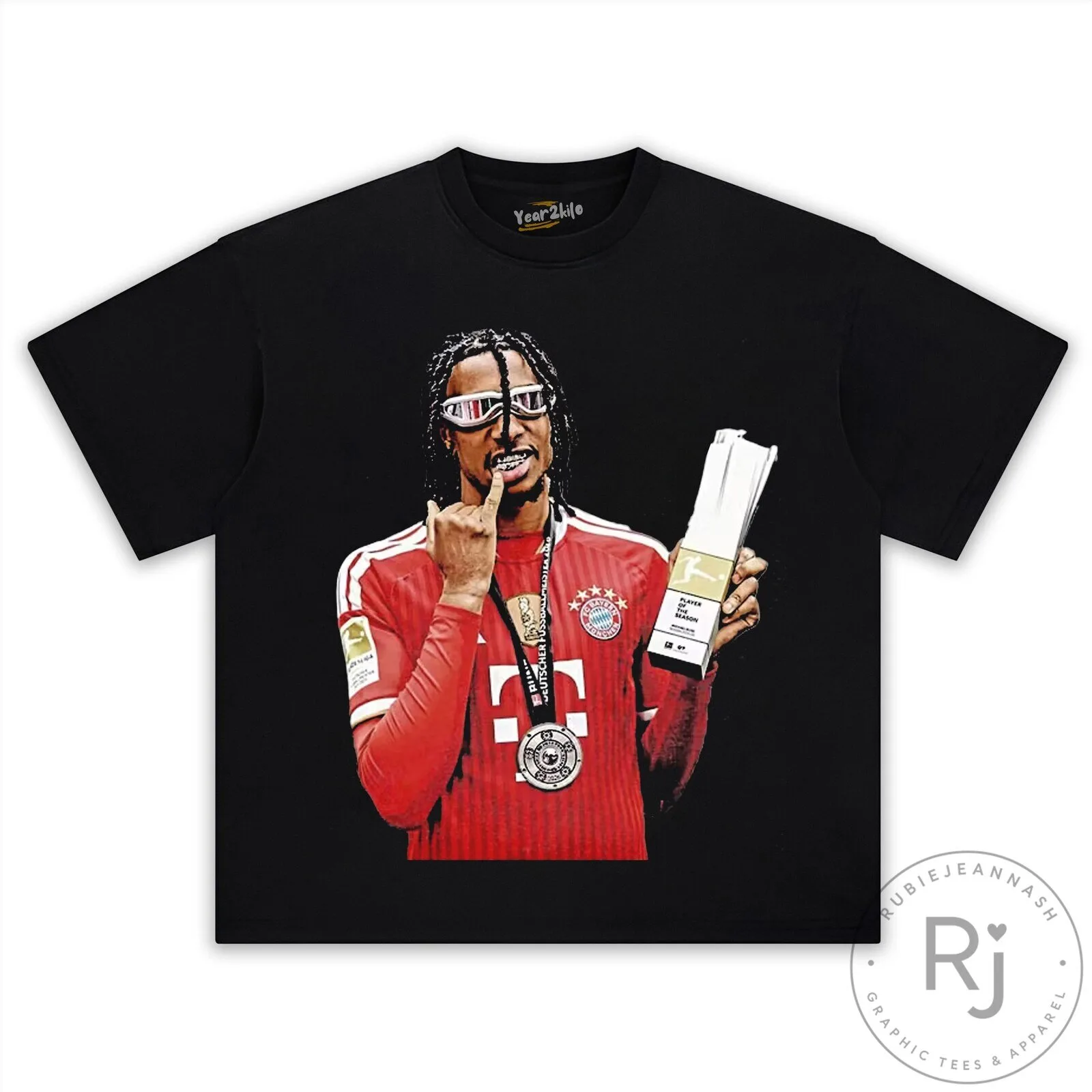 Michael Olise Bayern France Football Player Graphic T-Shirt