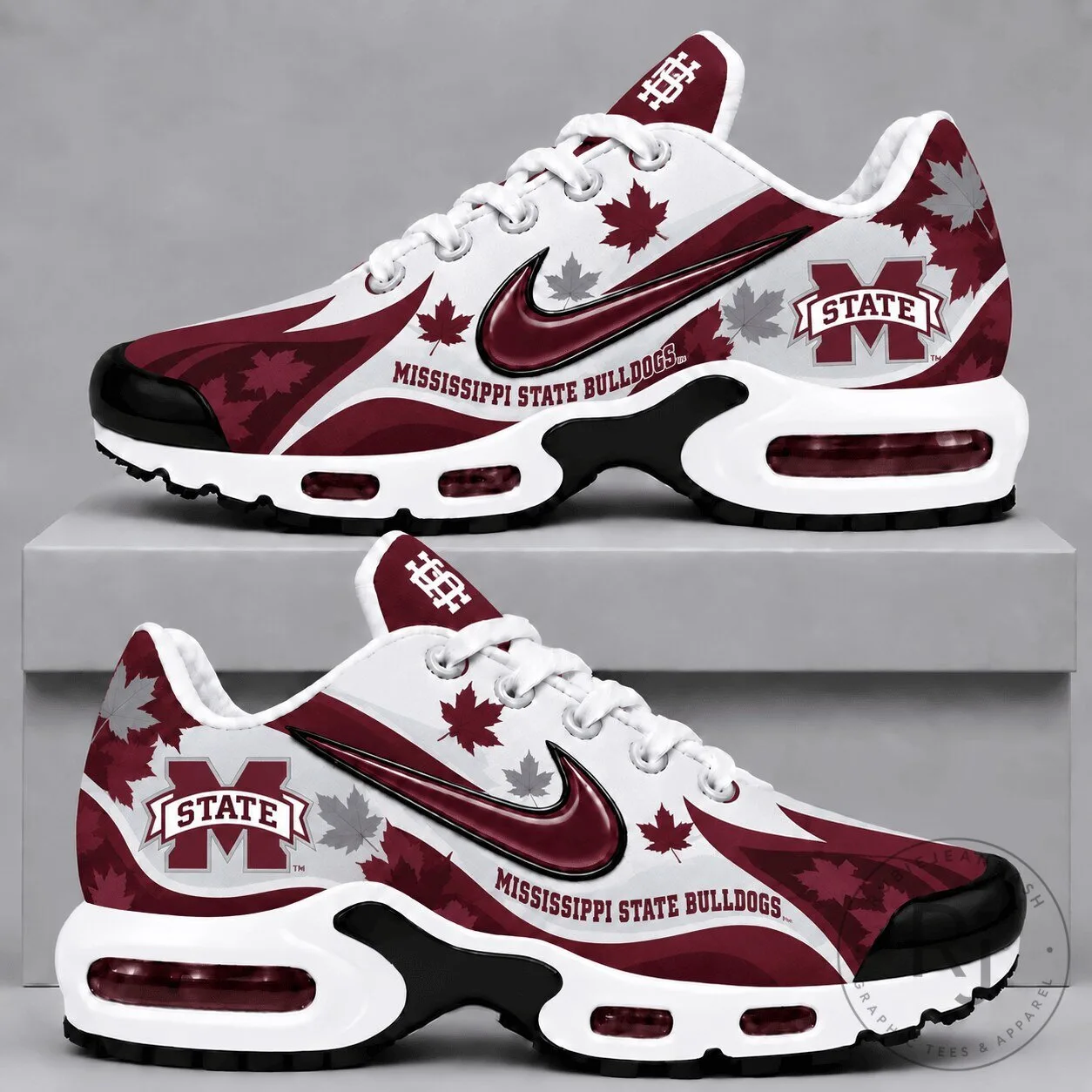 Mississippi State Bulldogs Fall Season Air Max Sneakers 1 Mississippi State Bulldogs Fall Season Air Max Sneakers