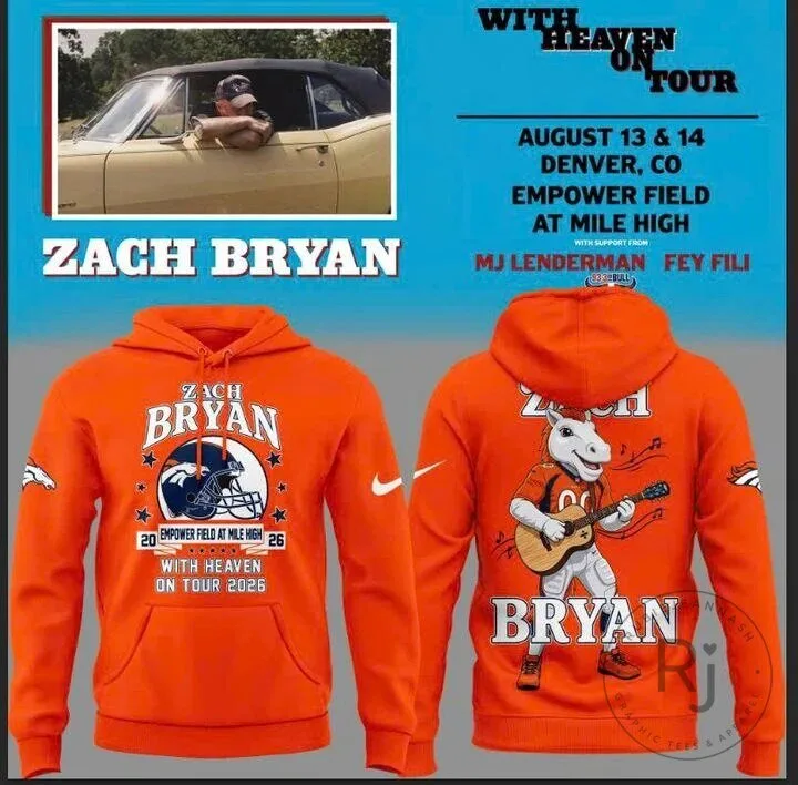 Denver Broncos Hoodie for Zach Bryan Empower Field Concert Tour 1 Denver Broncos Hoodie for Zach Bryan Empower Field Concert Tour