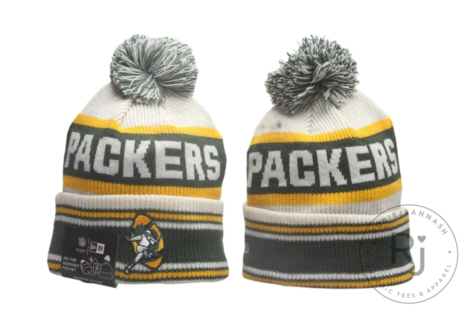 Green Bay Packers Winter Knit Beanie Hat with Pom Pom