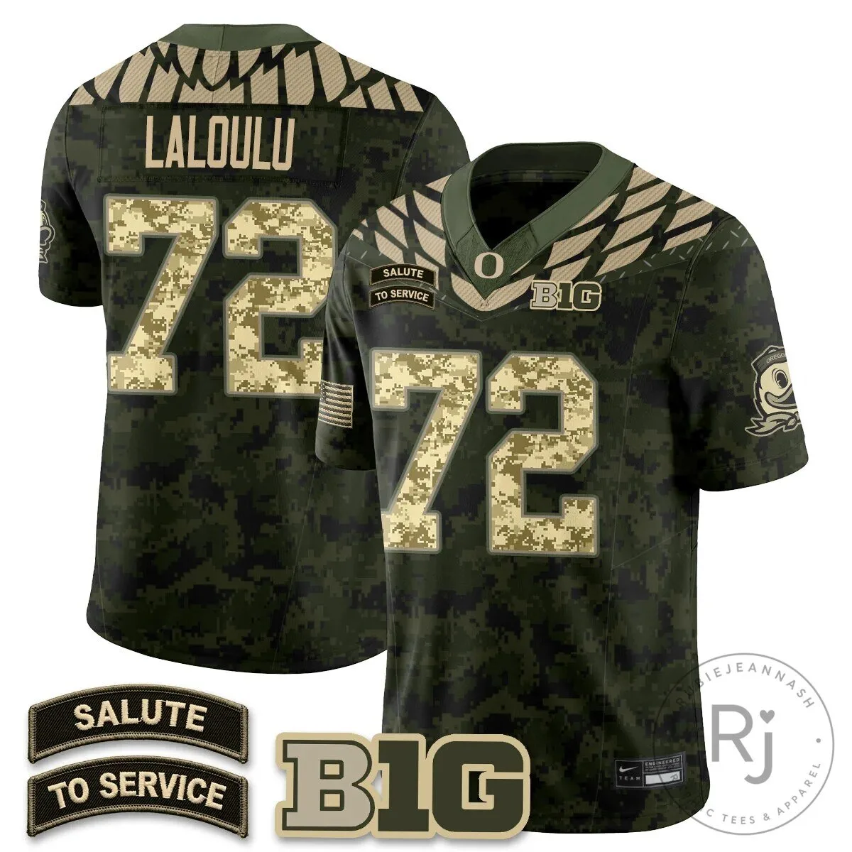 Oregon Ducks Salute to Service Black Football Jersey 75 Oregon Ducks Salute to Service Black Football Jersey
