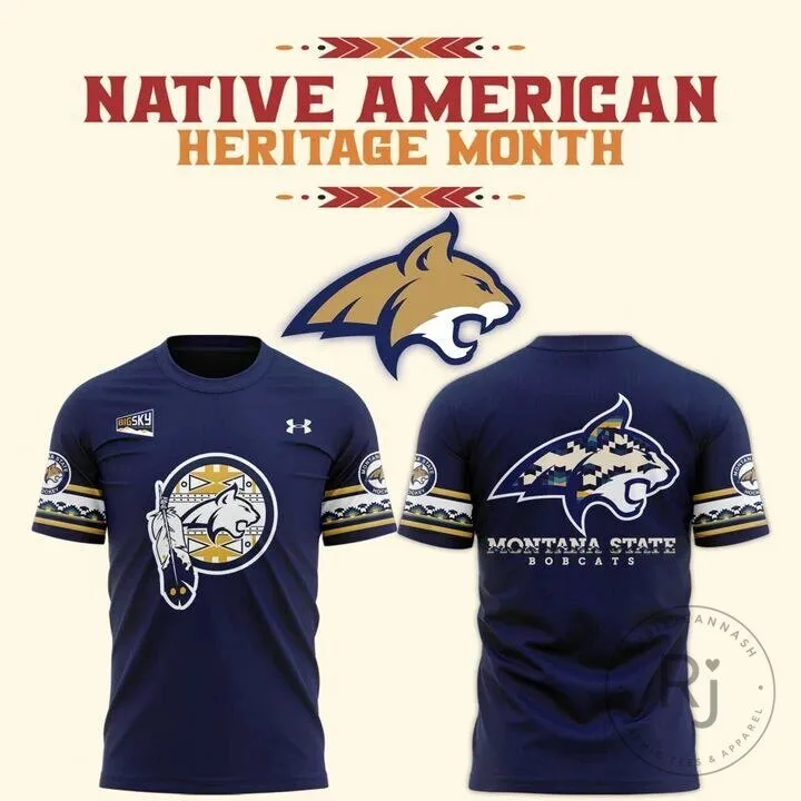 Montana State Football Native American Heritage Month T-Shirt