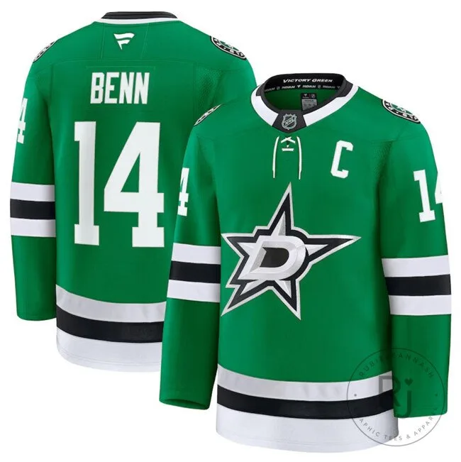 Dallas Stars Jamie Benn Number 14 Green Home Stitched Hockey Jersey 5 Dallas Stars Jamie Benn Number 14 Green Home Stitched Hockey Jersey