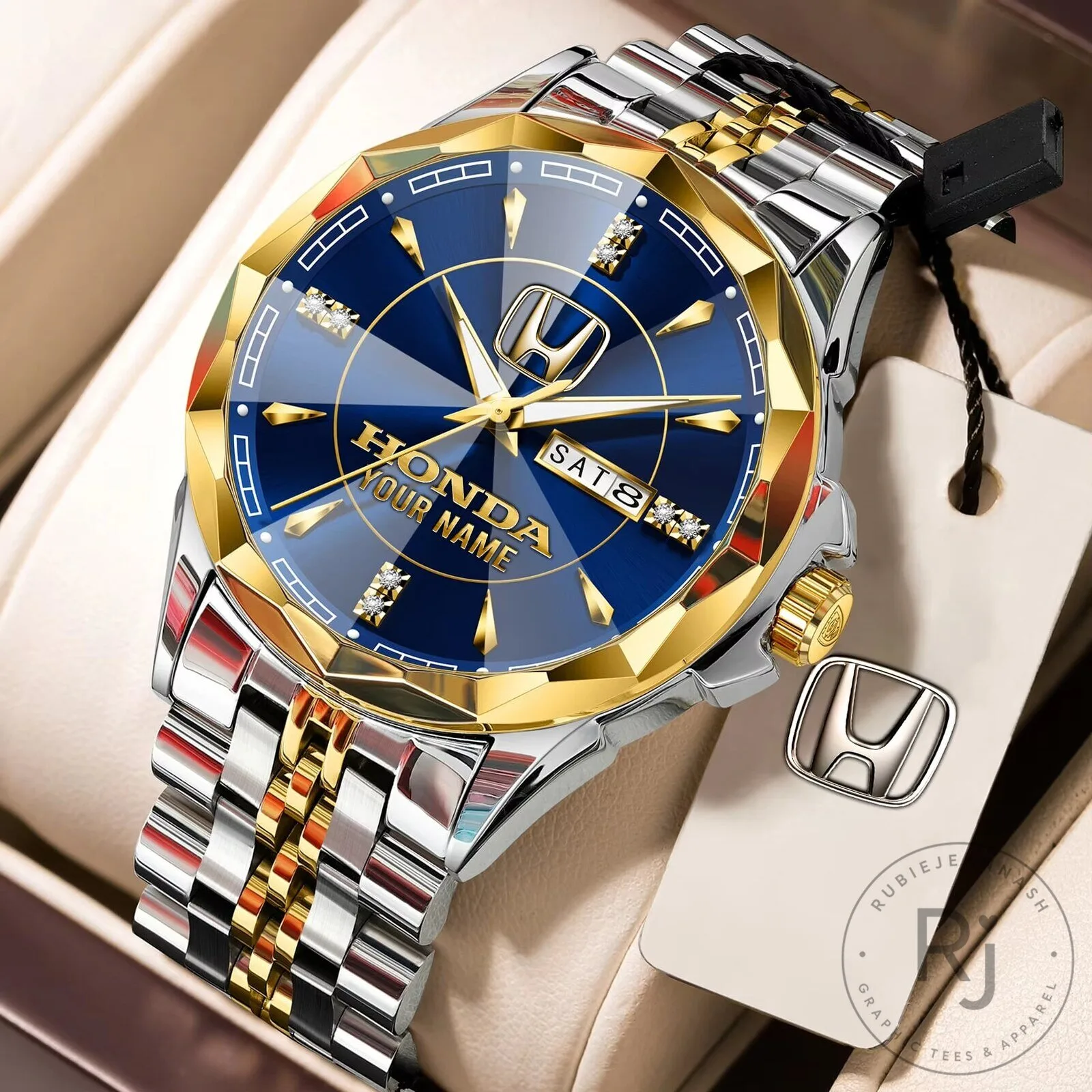 Honda Custom Name Elegant Design Stainless Steel Watch 5 Honda Custom Name Elegant Design Stainless Steel Watch