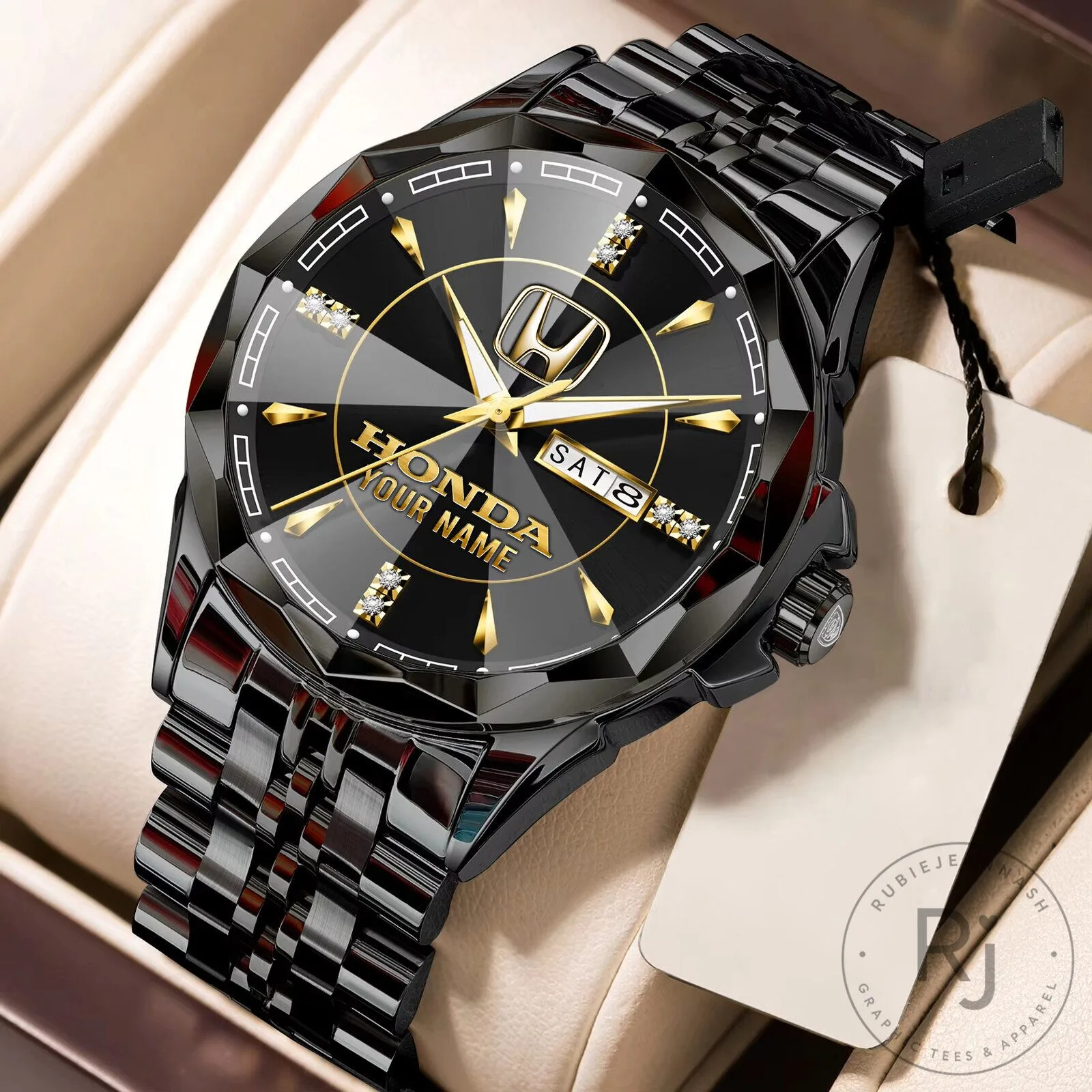 Honda Custom Name Elegant Design Stainless Steel Watch 20 Honda Custom Name Elegant Design Stainless Steel Watch