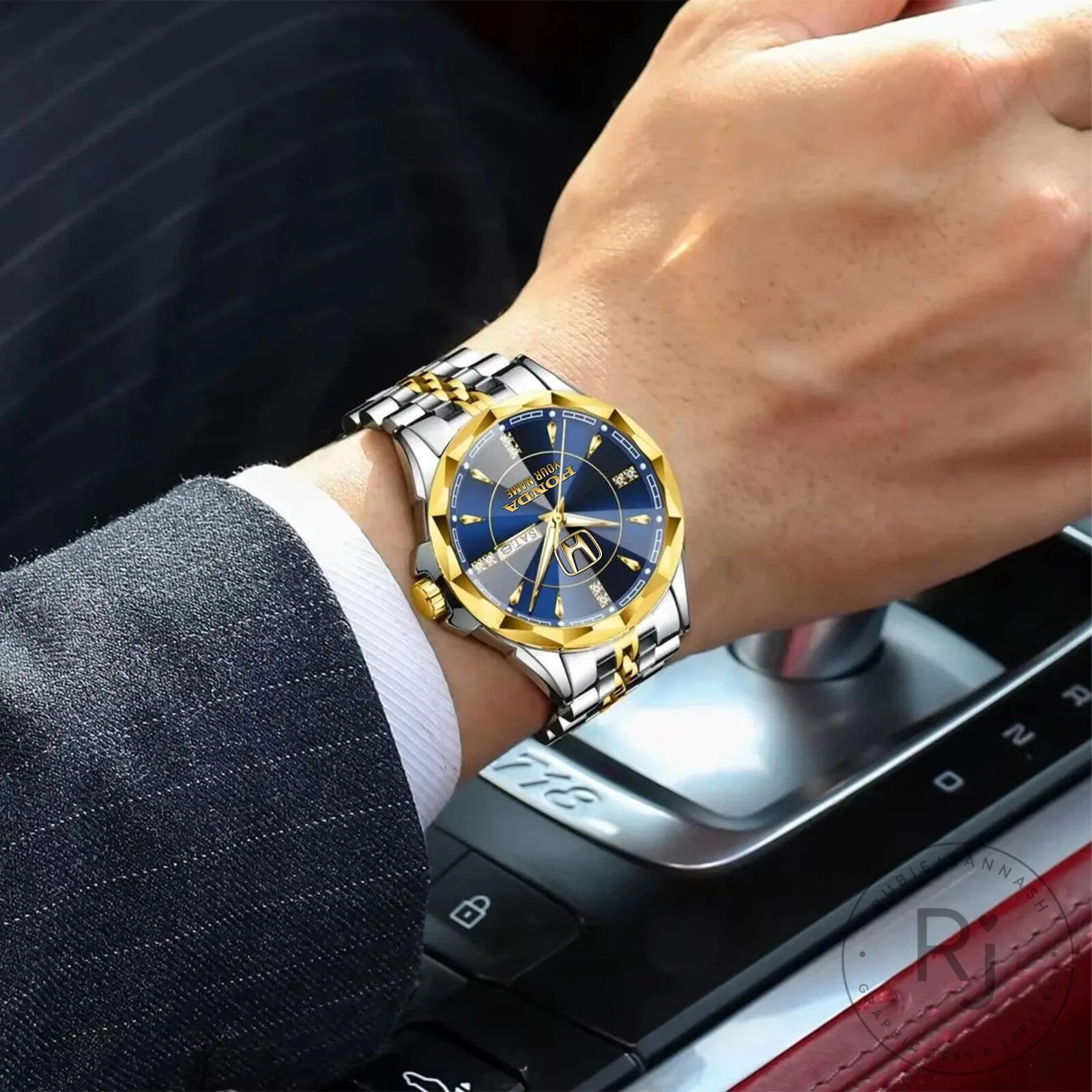 Honda Custom Name Elegant Design Stainless Steel Watch 24 Honda Custom Name Elegant Design Stainless Steel Watch