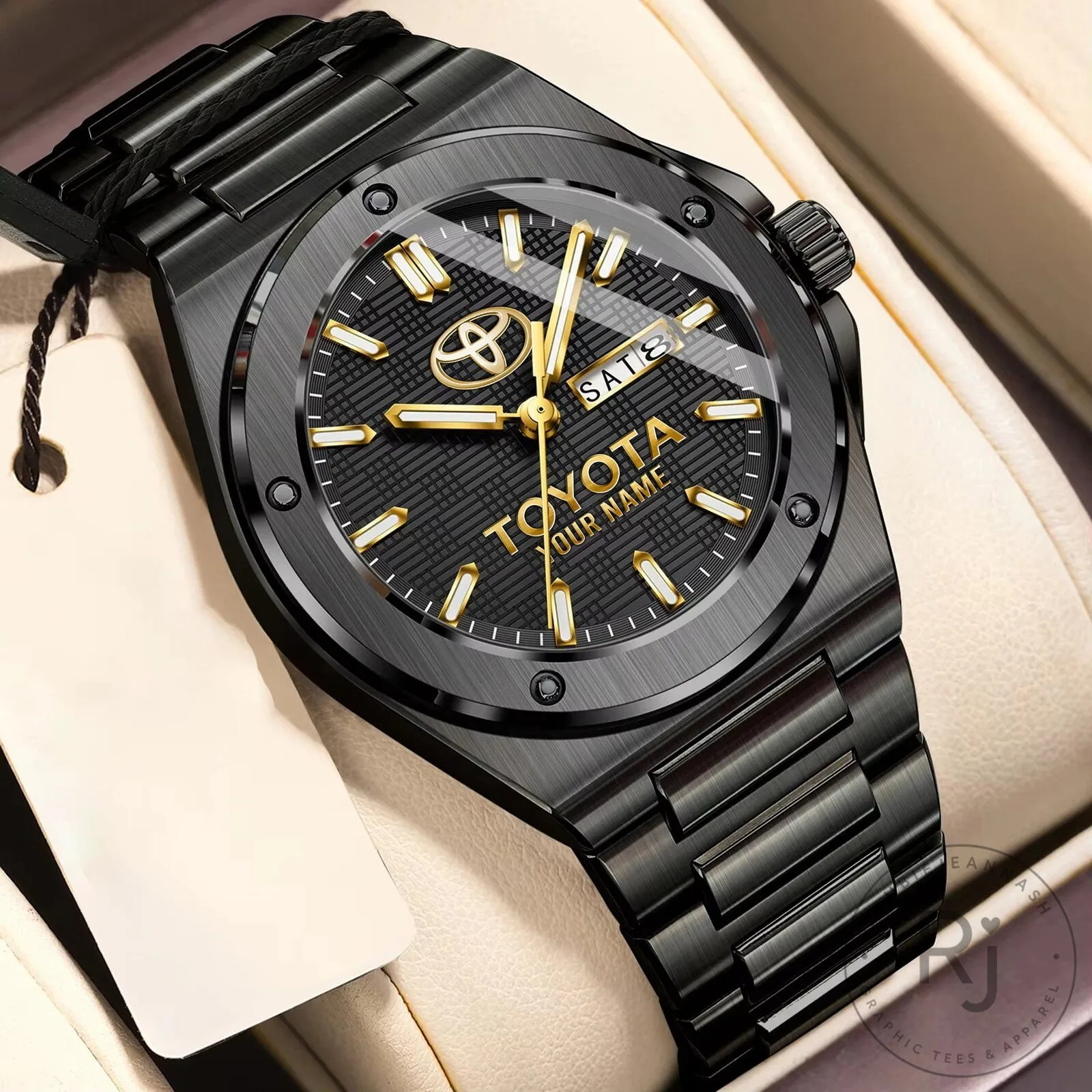 Toyota Luxury Casual Design Men Quartz Watch with Silver Stainless Steel Band 19 Toyota Luxury Casual Design Men Quartz Watch with Silver Stainless Steel Band