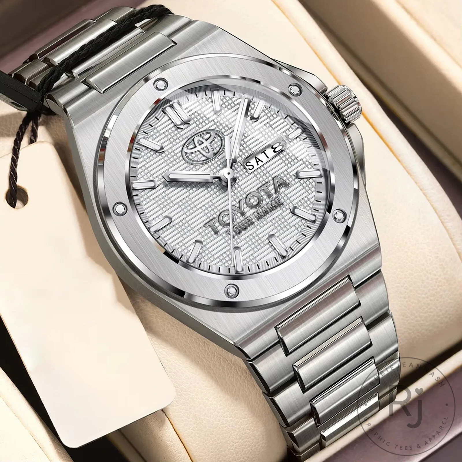 Toyota Luxury Casual Design Men Quartz Watch with Silver Stainless Steel Band 24 Toyota Luxury Casual Design Men Quartz Watch with Silver Stainless Steel Band