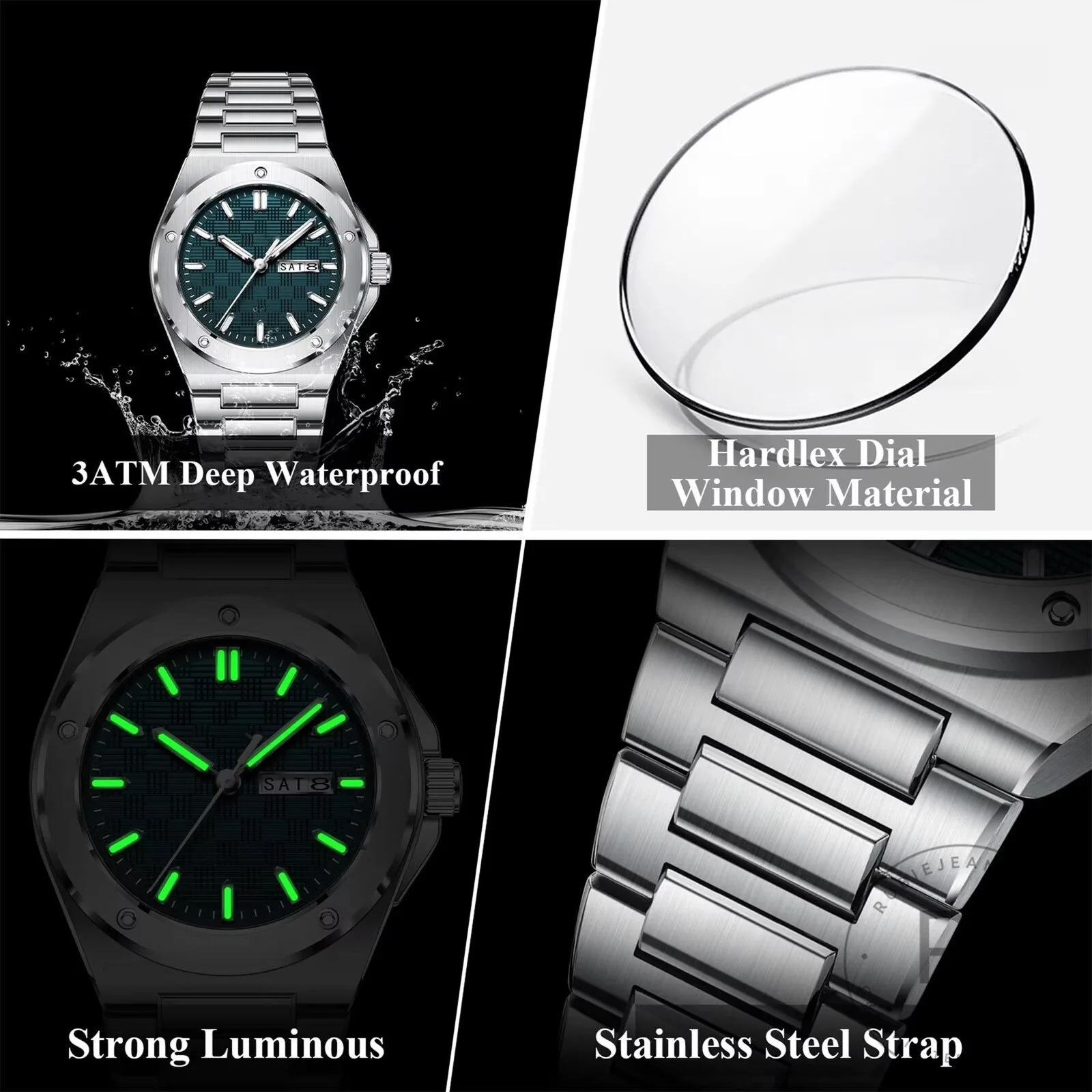 Toyota Luxury Casual Design Men Quartz Watch with Silver Stainless Steel Band 28 Toyota Luxury Casual Design Men Quartz Watch with Silver Stainless Steel Band