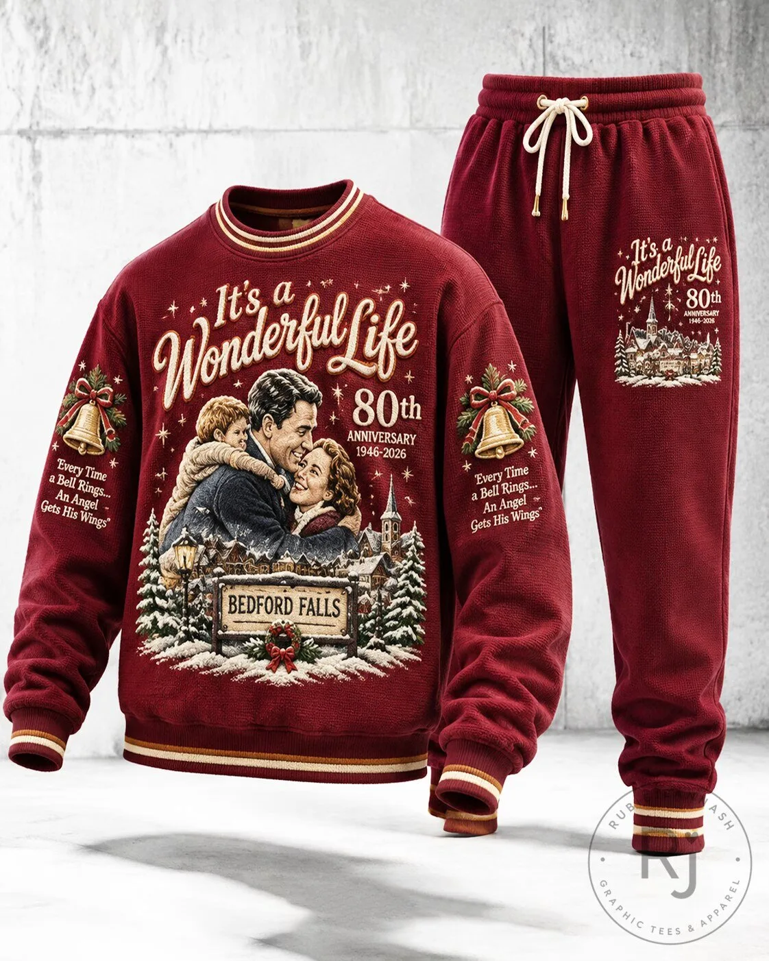 It's a Wonderful Life 80th Anniversary Bedford Falls Christmas Sweatshirt