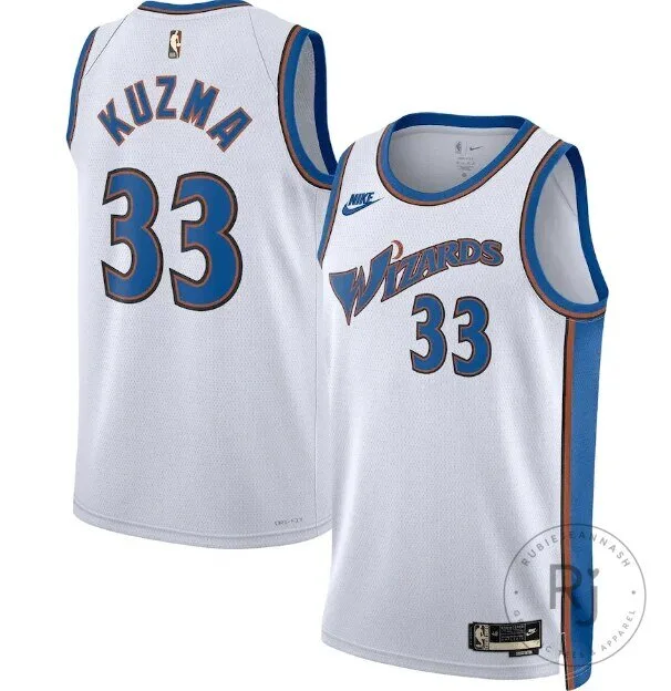 Washington Wizards Kyle Kuzma Number 33 Classic Edition Basketball Jersey