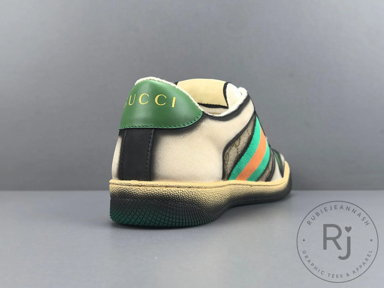 Gucci Screener Trainer Green Beige Low Top Sneakers for Men and Women 20 Gucci Screener Trainer Green Beige Low Top Sneakers for Men and Women