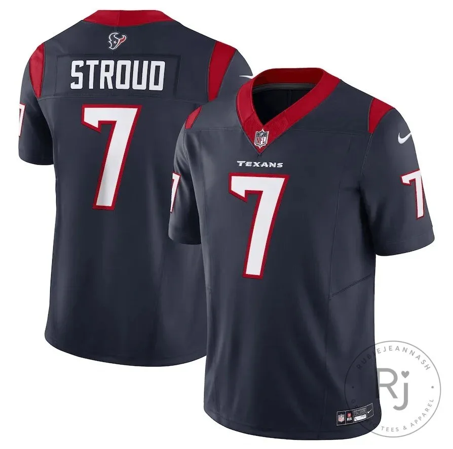 Houston Texans C.J. Stroud Number 7 NFL Football Team Fan Jersey 5 Houston Texans C.J. Stroud Number 7 NFL Football Team Fan Jersey