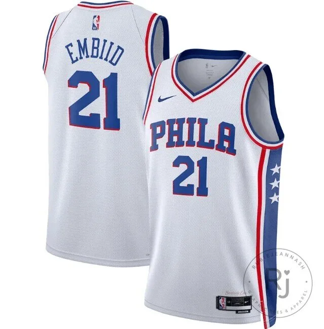 Philadelphia 76ers Joel Embiid Association Edition Basketball Jersey 6 Philadelphia 76ers Joel Embiid Association Edition Basketball Jersey