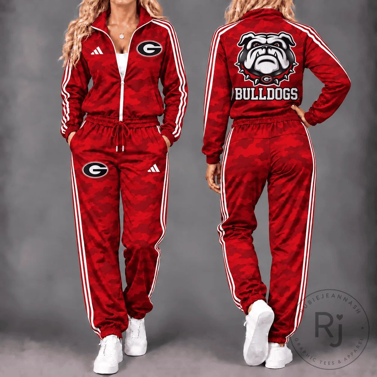 Georgia Bulldogs NCAA Signature Motion Waterproof Windbreaker Jacket