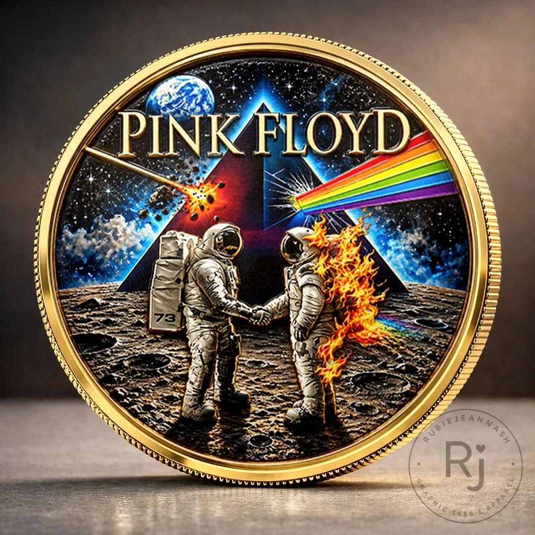 Pink Floyd Dark Side of the Moon Astronauts Commemorative Coin