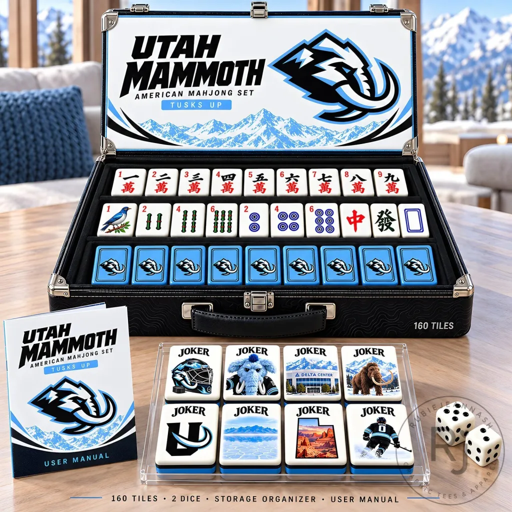 Utah Mammoth American Mahjong Set with 160 Tiles Utah Mammoth American Mahjong Set with 160 Tiles