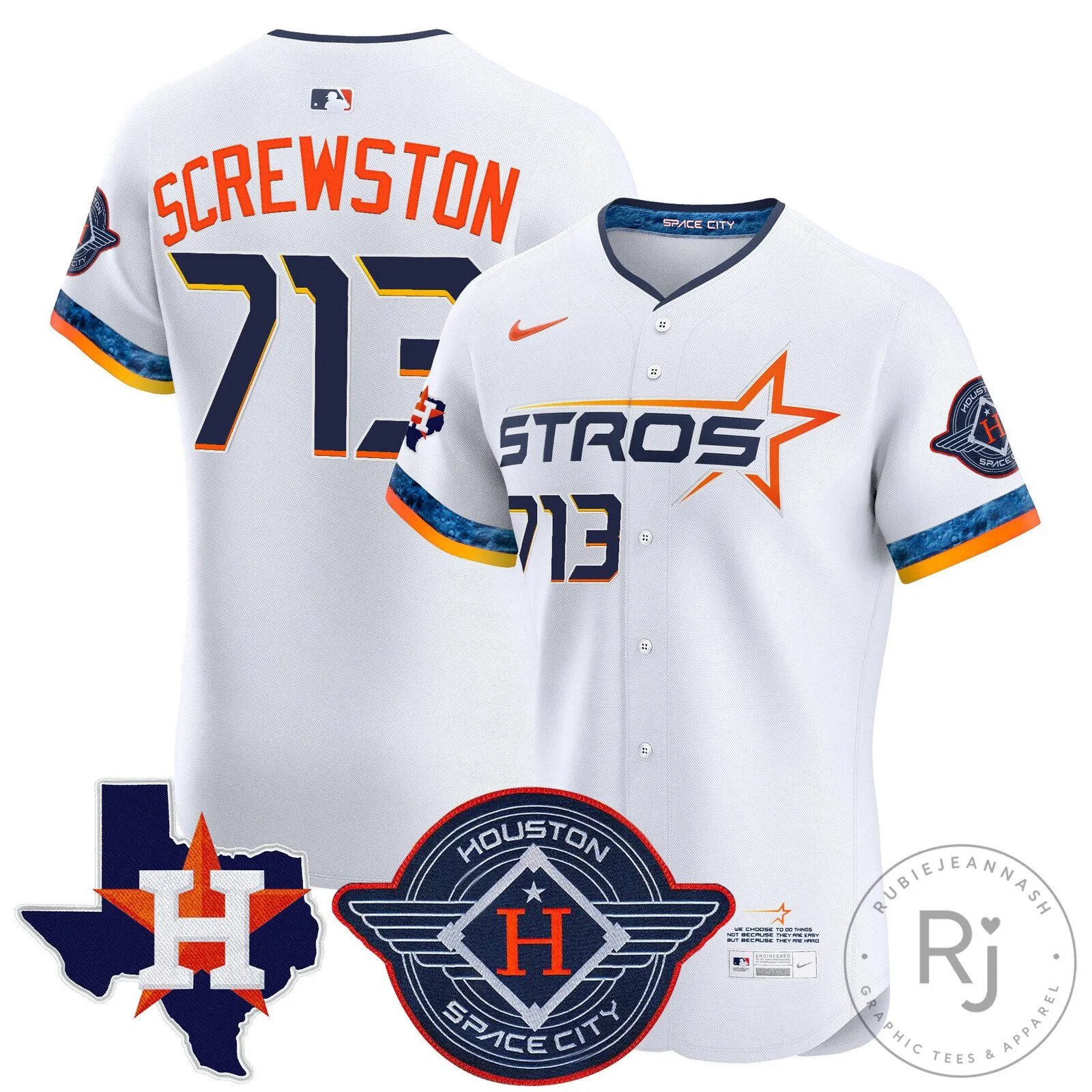 Houston Astros Carlos Correa White 2025 City Connect Baseball Jersey 50 Houston Astros Carlos Correa White 2025 City Connect Baseball Jersey